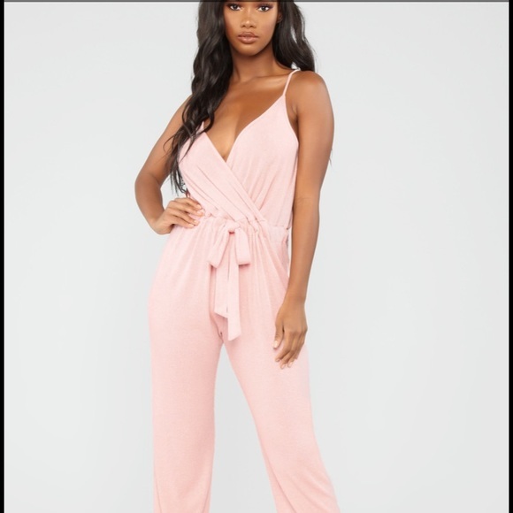 HOSTPICK!🌸Cozy pink wrap front romper - Picture 2 of 5